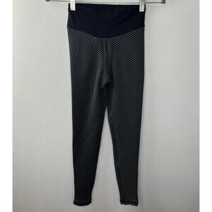 HOT MIAMI STYLES Gray Black High Waist Scrunch Butt Activewear Leggings Size L